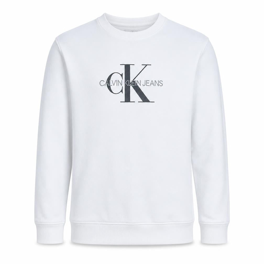 Mens UK Size M Calvin Klein Jeans White Pullover Sweatshirt