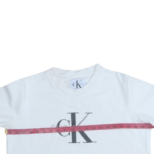 Mens UK Size M Calvin Klein Jeans White Pullover Sweatshirt