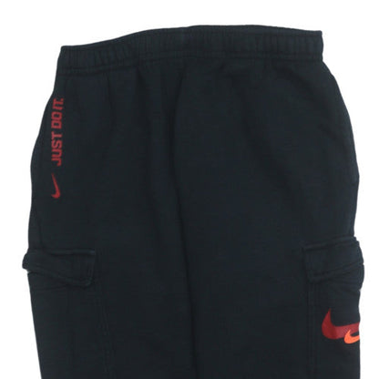 Nike Teens Black Fleece Jogger Activewear Trousers L