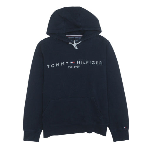 Mens UK Size M Tommy Hilfiger Blue Pullover Hoodie