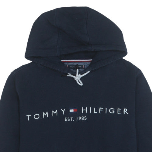 Mens UK Size M Tommy Hilfiger Blue Pullover Hoodie