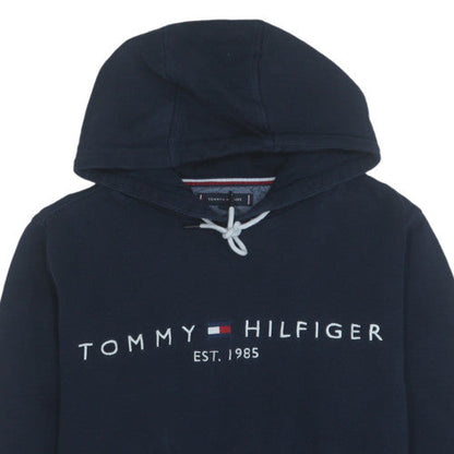 Mens UK Size M Tommy Hilfiger Blue Pullover Hoodie