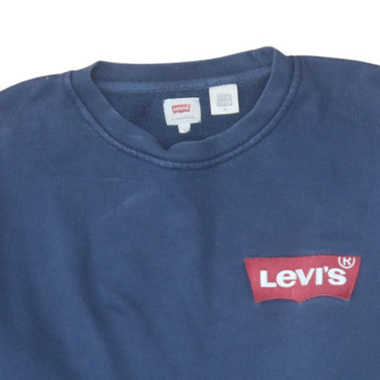 Mens UK Size M Levi's Blue Pullover Sweatshirt