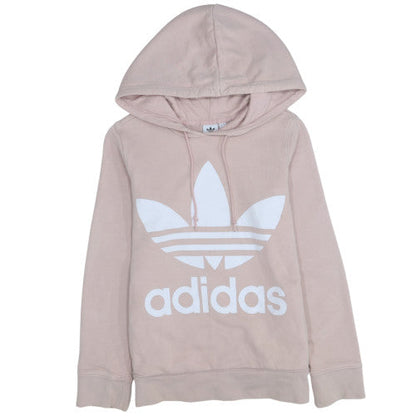 Womens UK Size 8 adidas Beige Pullover Hoodie