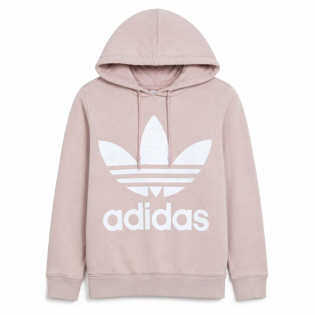 Womens UK Size 8 adidas Beige Pullover Hoodie