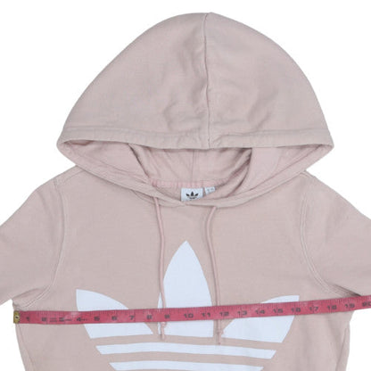 Womens UK Size 8 adidas Beige Pullover Hoodie
