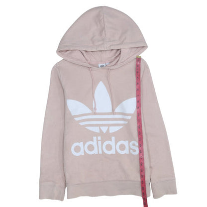 Womens UK Size 8 adidas Beige Pullover Hoodie