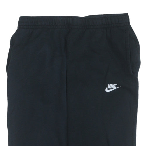Nike Men’s Black Fleece Sweatpants M Elastic Waist Activewear