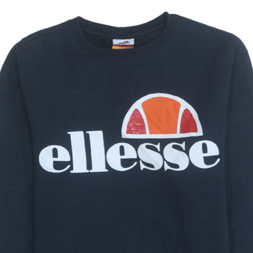 Mens UK Size XS ellesse Blue Pullover Sweatshirt