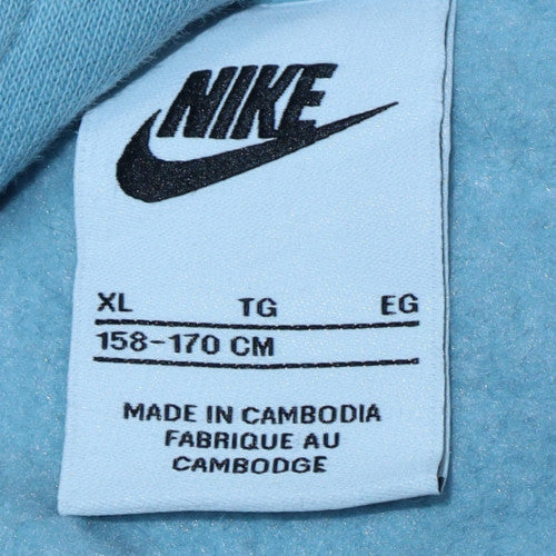 Womens UK Size XL Nike Blue Pullover Hoodie