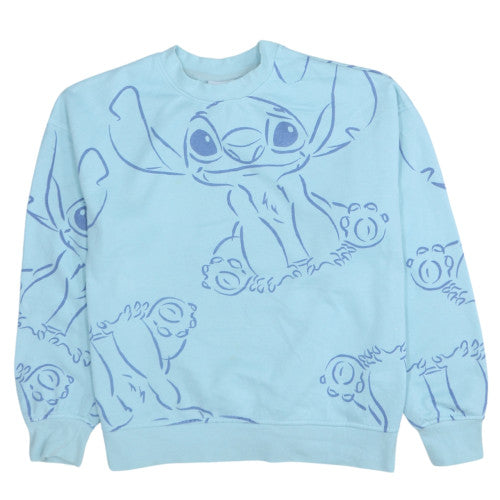 Womens UK Size S Disney Blue Pullover Sweatshirt
