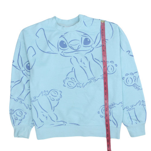 Womens UK Size S Disney Blue Pullover Sweatshirt