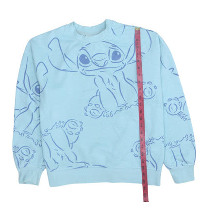 Womens UK Size S Disney Blue Pullover Sweatshirt