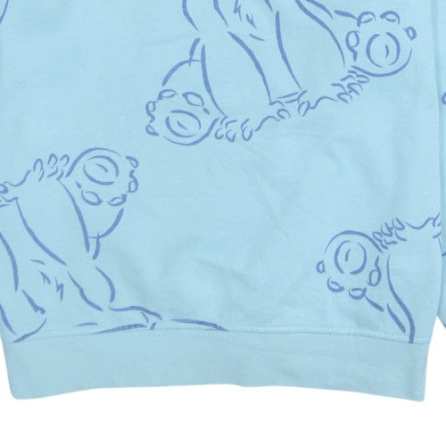 Womens UK Size S Disney Blue Pullover Sweatshirt