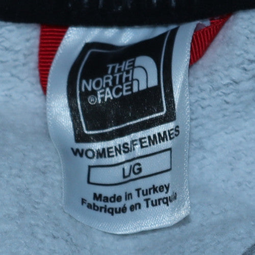 Womens UK Size L The North Face Grey Pullover Hoodie