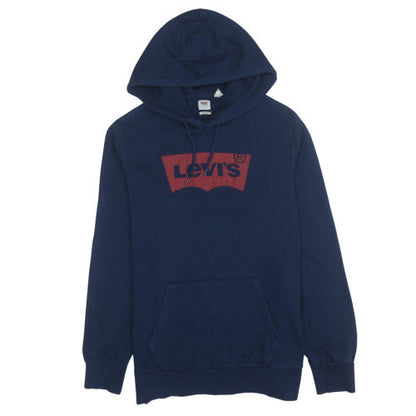 Mens UK Size M Levi's Blue Pullover Hoodie