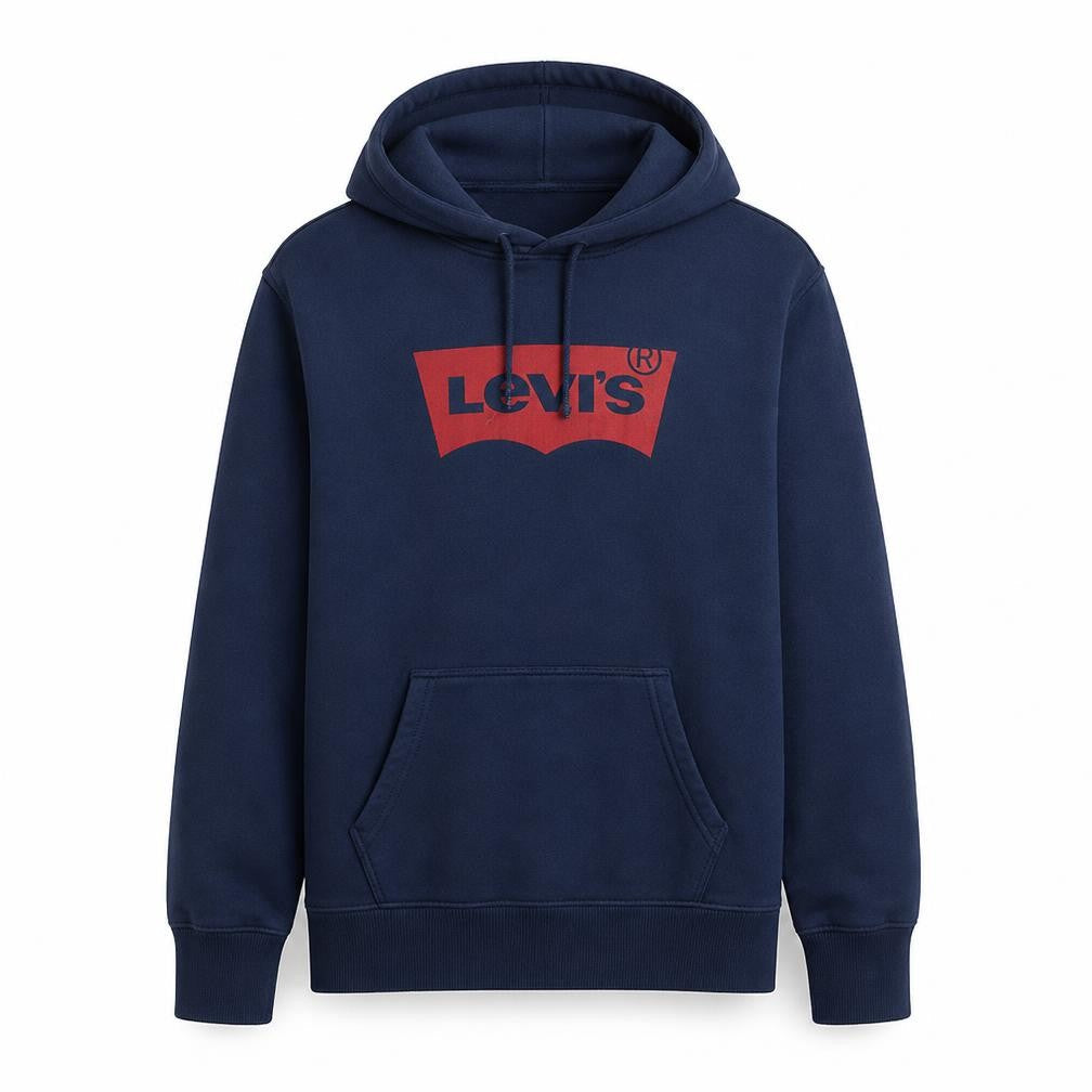 Mens UK Size M Levi's Blue Pullover Hoodie