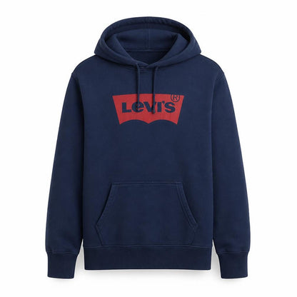 Mens UK Size M Levi's Blue Pullover Hoodie