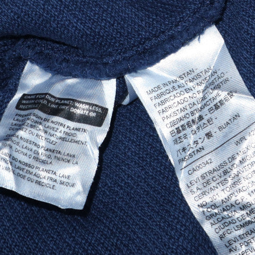 Mens UK Size M Levi's Blue Pullover Hoodie