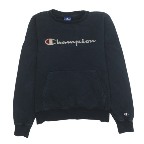 Mens UK Size XS Champion Black Pullover Sweatshirt