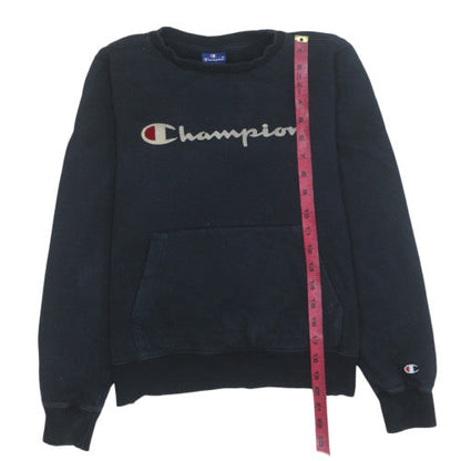 Mens UK Size XS Champion Black Pullover Sweatshirt