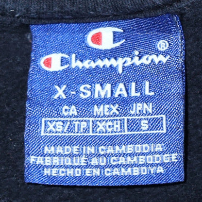 Mens UK Size XS Champion Black Pullover Sweatshirt
