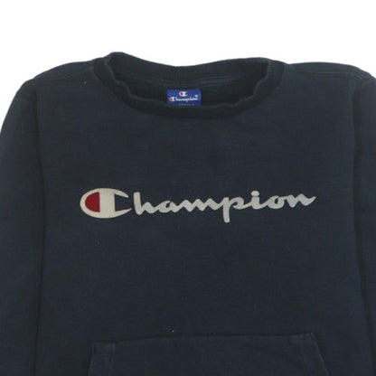 Mens UK Size XS Champion Black Pullover Sweatshirt