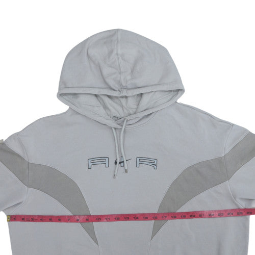 Mens UK Size M Nike Grey Pullover Hoodie
