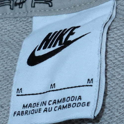 Mens UK Size M Nike Grey Pullover Hoodie