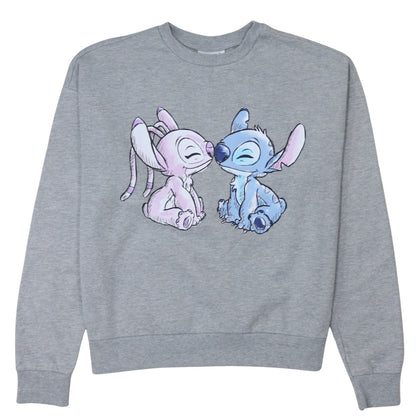 Womens UK Size 10/12 Disney Grey Pullover Sweatshirt