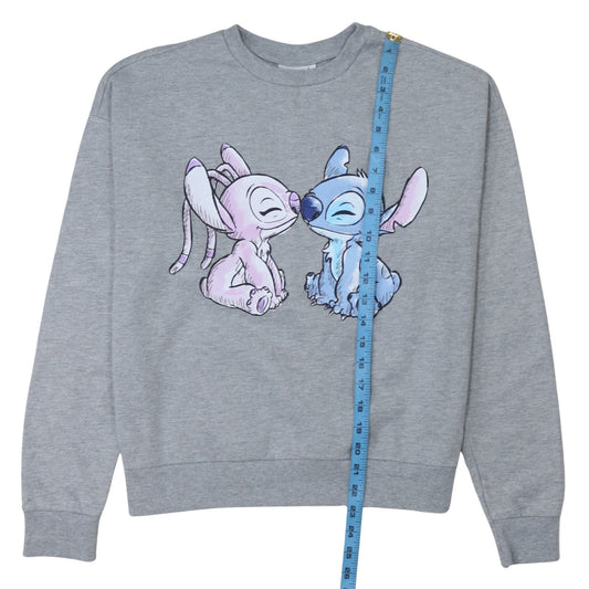 Womens UK Size 10/12 Disney Grey Pullover Sweatshirt