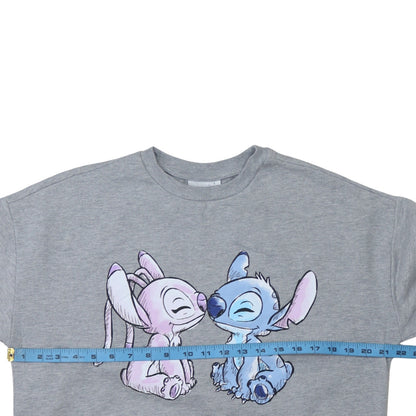 Womens UK Size 10/12 Disney Grey Pullover Sweatshirt