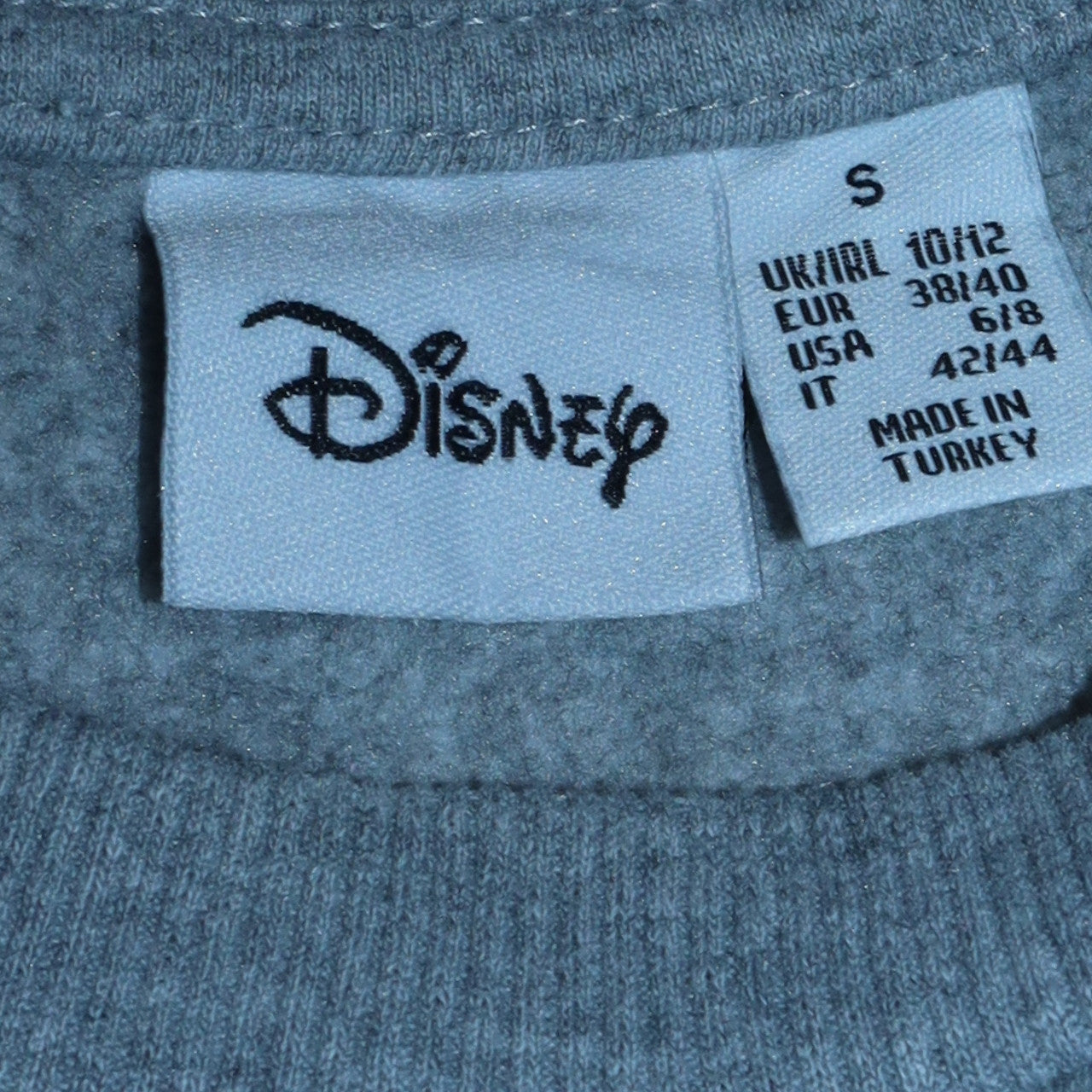 Womens UK Size 10/12 Disney Grey Pullover Sweatshirt
