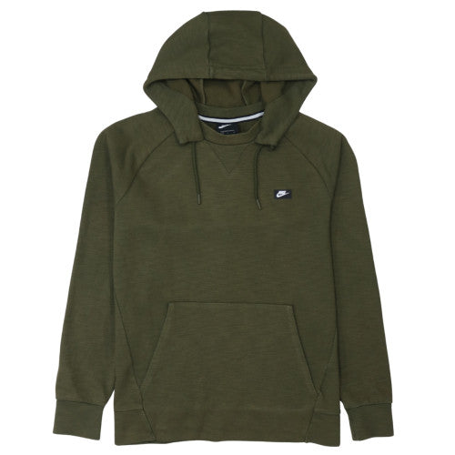 Mens UK Size M Nike Green Pullover Hoodie