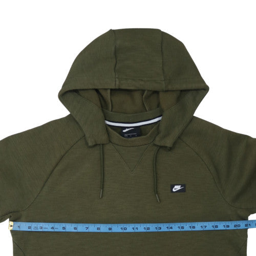 Mens UK Size M Nike Green Pullover Hoodie