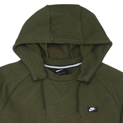 Mens UK Size M Nike Green Pullover Hoodie