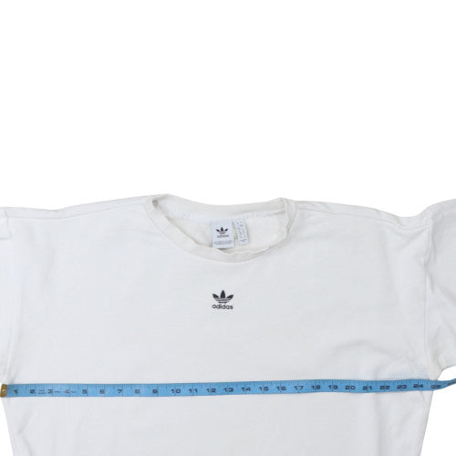 Womens UK Size 12 adidas White Pullover Sweatshirt