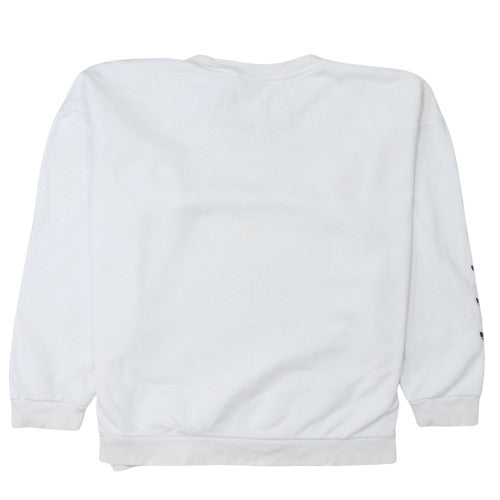 Womens UK Size 12 adidas White Pullover Sweatshirt
