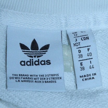 Womens UK Size 12 adidas White Pullover Sweatshirt