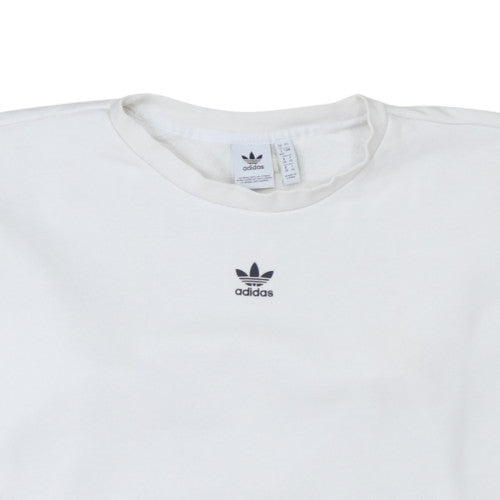 Womens UK Size 12 adidas White Pullover Sweatshirt