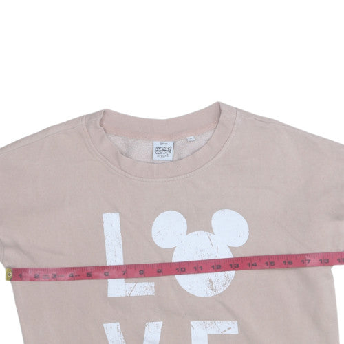 Womens UK Size S NEXT Beige Pullover Sweatshirt