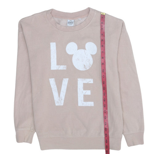 Womens UK Size S NEXT Beige Pullover Sweatshirt