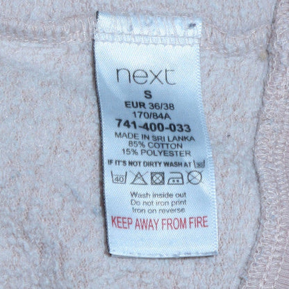 Womens UK Size S NEXT Beige Pullover Sweatshirt