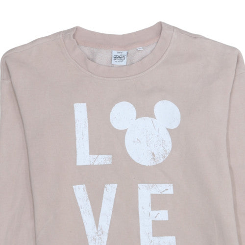 Womens UK Size S NEXT Beige Pullover Sweatshirt