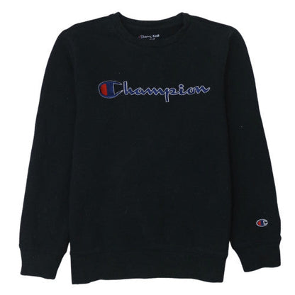 Mens UK Size L Champion Black Pullover Sweatshirt