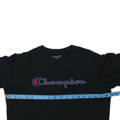 Mens UK Size L Champion Black Pullover Sweatshirt