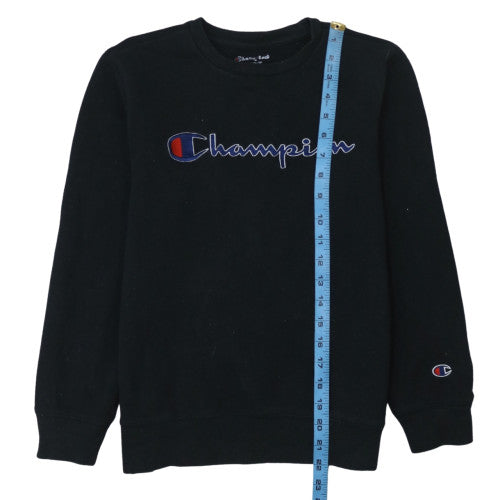 Mens UK Size L Champion Black Pullover Sweatshirt