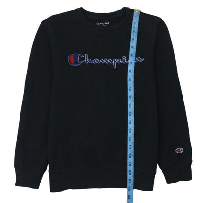 Mens UK Size L Champion Black Pullover Sweatshirt
