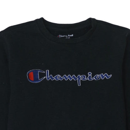 Mens UK Size L Champion Black Pullover Sweatshirt