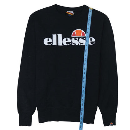 Mens UK Size M ellesse Black Pullover Sweatshirt